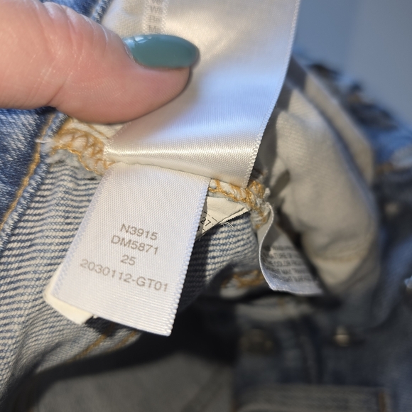 Madewell Light Blue Jeans Size 25 Button Fly Classic 5 Pocket Design 96% Cotton - Picture 8 of 11